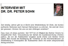 Interview mit Dr.Dr.Sohn